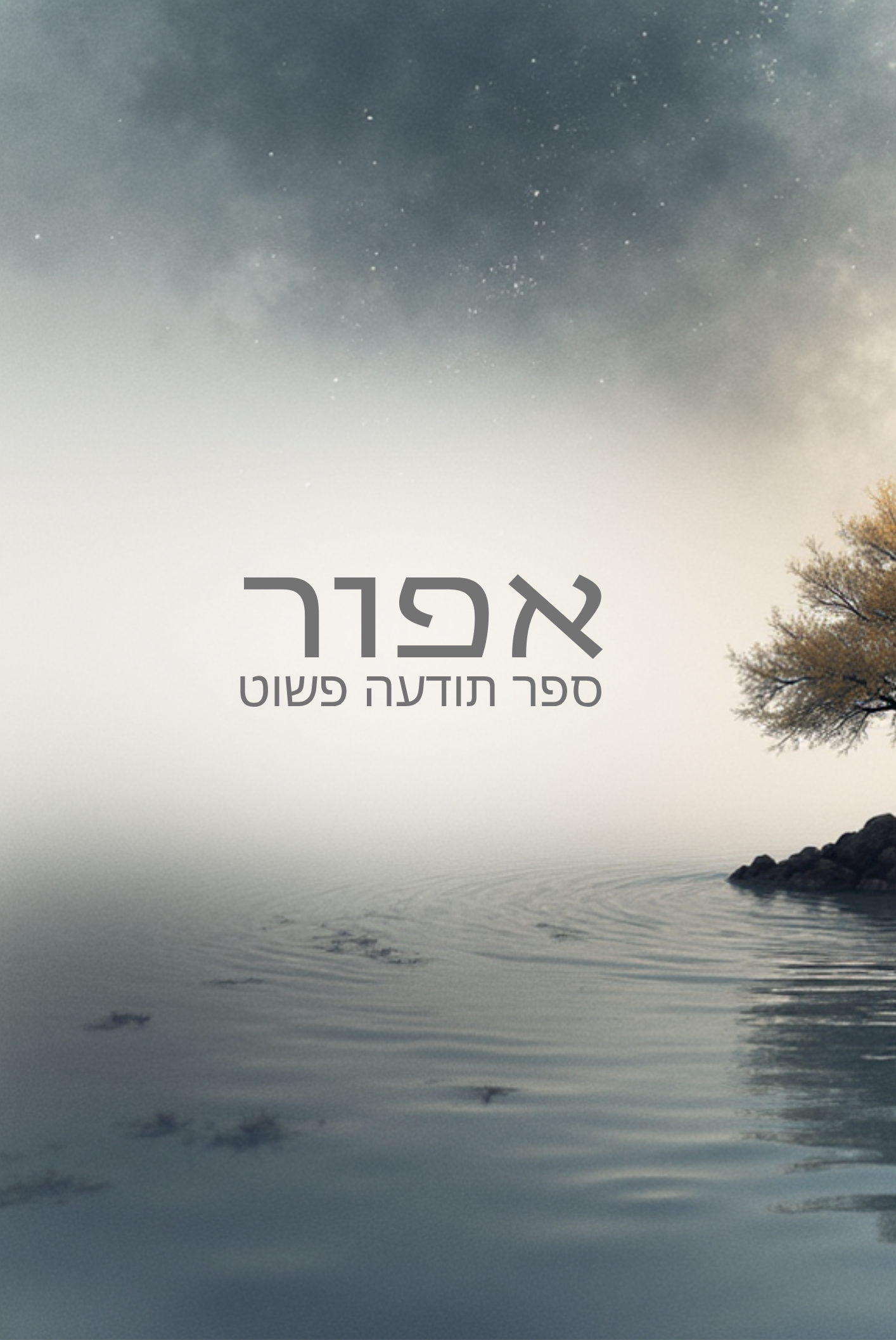 הכריכה הקדמית של הספר אפור - ספר תודעה פשוט